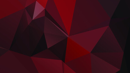 Abstract Red Color Polygon Background Design, Abstract Geometric Origami Style With Gradient. Presentation,Website, Backdrop, Cover,Banner,Pattern Template