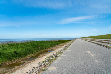 stone shaft crusher at the dike of east frisia, north sea