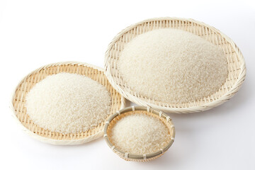 三種類のお米の集合