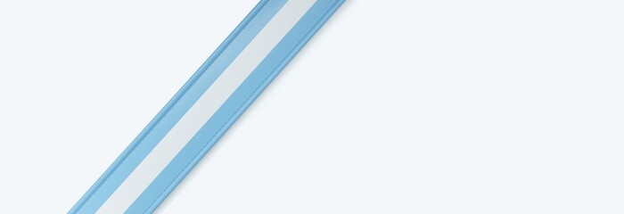 Leather strip with the flag of Argentina.