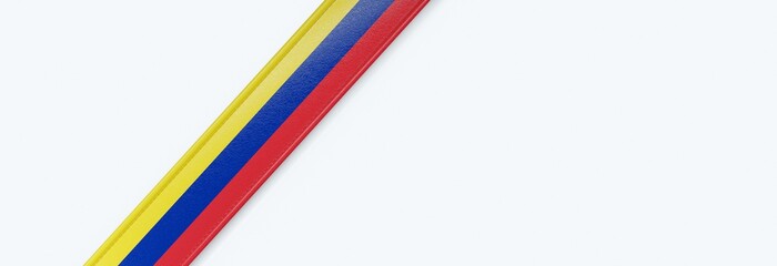 Leather strip with the flag of Venezuela.