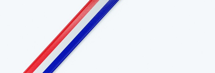 Leather strip with the flag of Croatia.