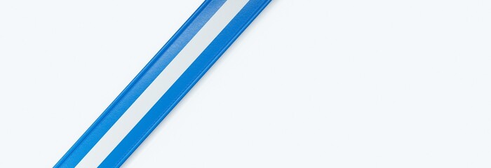 Leather strip with the flag of Nicaragua.