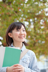 Fototapeta premium 女子大学生ポートレート