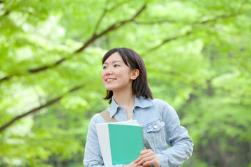 Fototapeta premium 女子大学生ポートレート