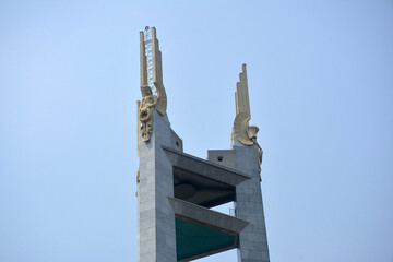 Quezon memorial circle obelisk monument tower in Quezon City, Philippines