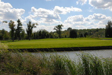 summer landscape with river
