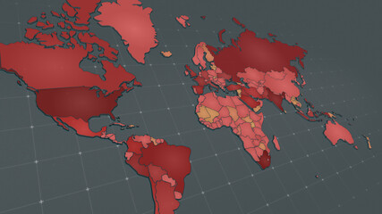 Map of Coronavirus are speard