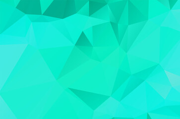 Fototapeta premium Gradient Green vector shining triangular layout. Glitter abstract illustration