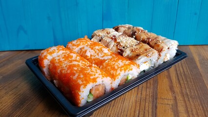 sushi with salmon