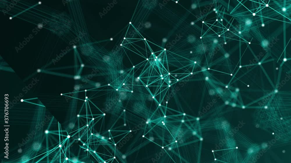 Poster abstract connection dots. technology background. network concept. 3d rendering