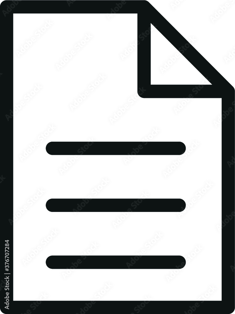 Poster Paper document page icon vector element