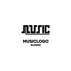 A music theme logo