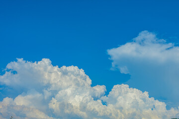 夏の青空と入道雲