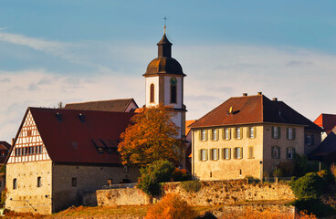 Castle Duttenberg, Bad Friedrichshall, Baden-Württemberg, Germany, Europe.