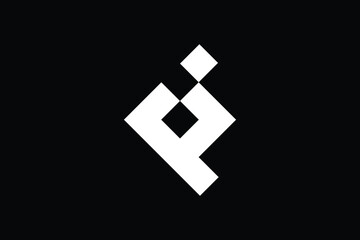 Obraz premium Minimal Innovative Initial CP logo and PC logo. Letter CP PC creative elegant Monogram. Premium Business logo icon. White color on black background