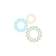 Gear Logo Template vector icon illustration