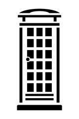 London telephone booth. Icon vector