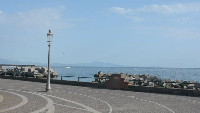 LUNGOMARE DI SALERNO,ITALIA,SETTEMBRE 2020.