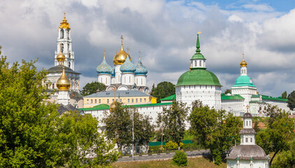 Fototapeta na wymiar The Trinity-Sergius Lavra male monastery. Sergiev Posad, Moscow Region. Russia