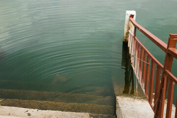 descent into the lake