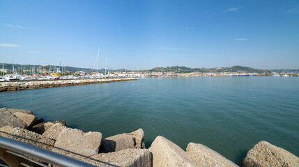 Obraz premium Vview of of San Benedetto del Tronto sea Adriatic - Ascoli Piceno -Italy