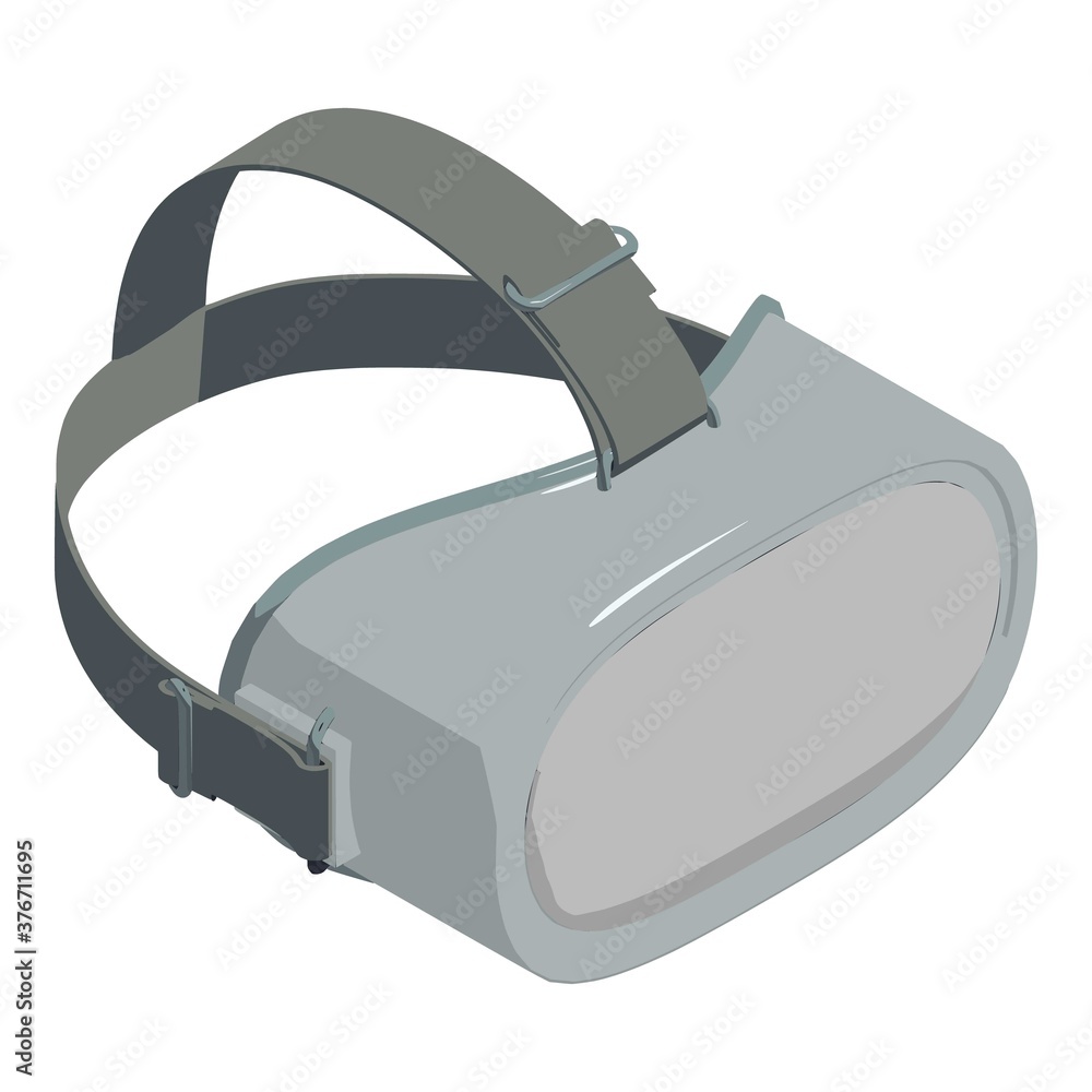 Poster smartphone game goggles icon. isometric of smartphone game goggles vector icon for web design isolat