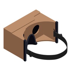 Game goggles icon. Isometric of game goggles vector icon for web design isolated on white background