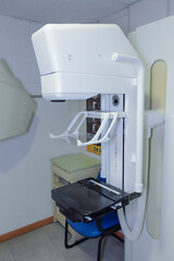 hospital radiology room. radiology equipment, mammography, densitometer, magnetic resonance and computerized axial tomography. Mammography.