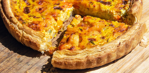 Quiche croustillante.