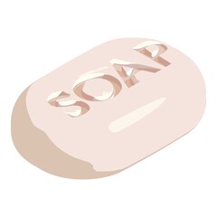 Soap cleaner icon. Isometric of soap cleaner vector icon for web design isolated on white background