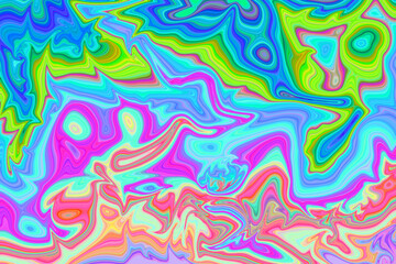 Fototapeta premium Colorful marble texture. Abstract liquid paint background. Trendy surface, luxurious material design, digital illustration