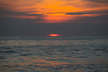 Sunset in Mexico beach