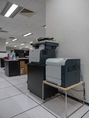 multifunction laser printer in office