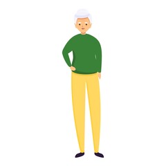 Obraz premium Granny nursing home icon. Cartoon of granny nursing home vector icon for web design isolated on white background