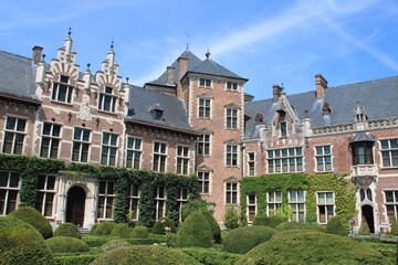 Fototapeta na wymiar The Gaasbeek Castle, today a national museum, located in the municipality of Lennik in the province of Flemish Brabant, Belgium.