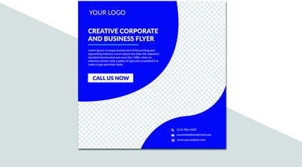 Corporate and business worship social media post template