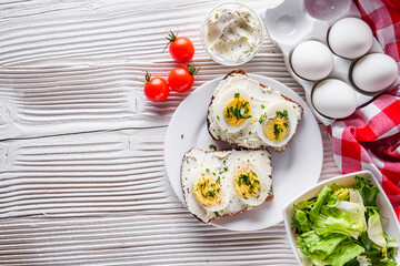 delicious and nutritious cheese and boiled egg sandwich