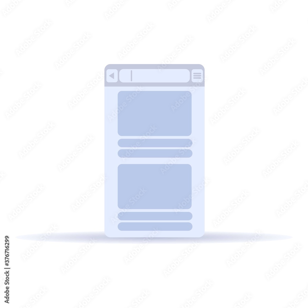 Poster window browser icon. cartoon of window browser vector icon for web design isolated on white backgrou