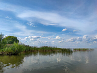 clouds over the river
