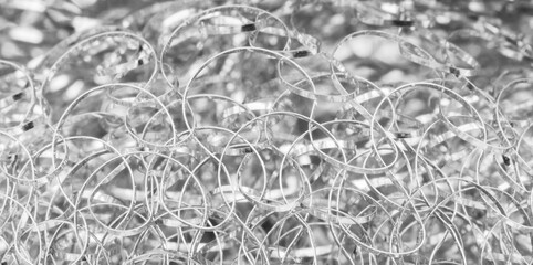 iron dish brush close-up