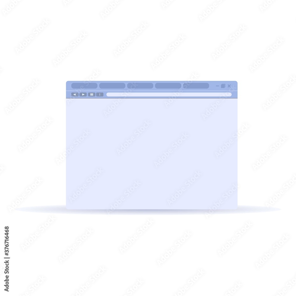 Poster browser mail icon. cartoon of browser mail vector icon for web design isolated on white background