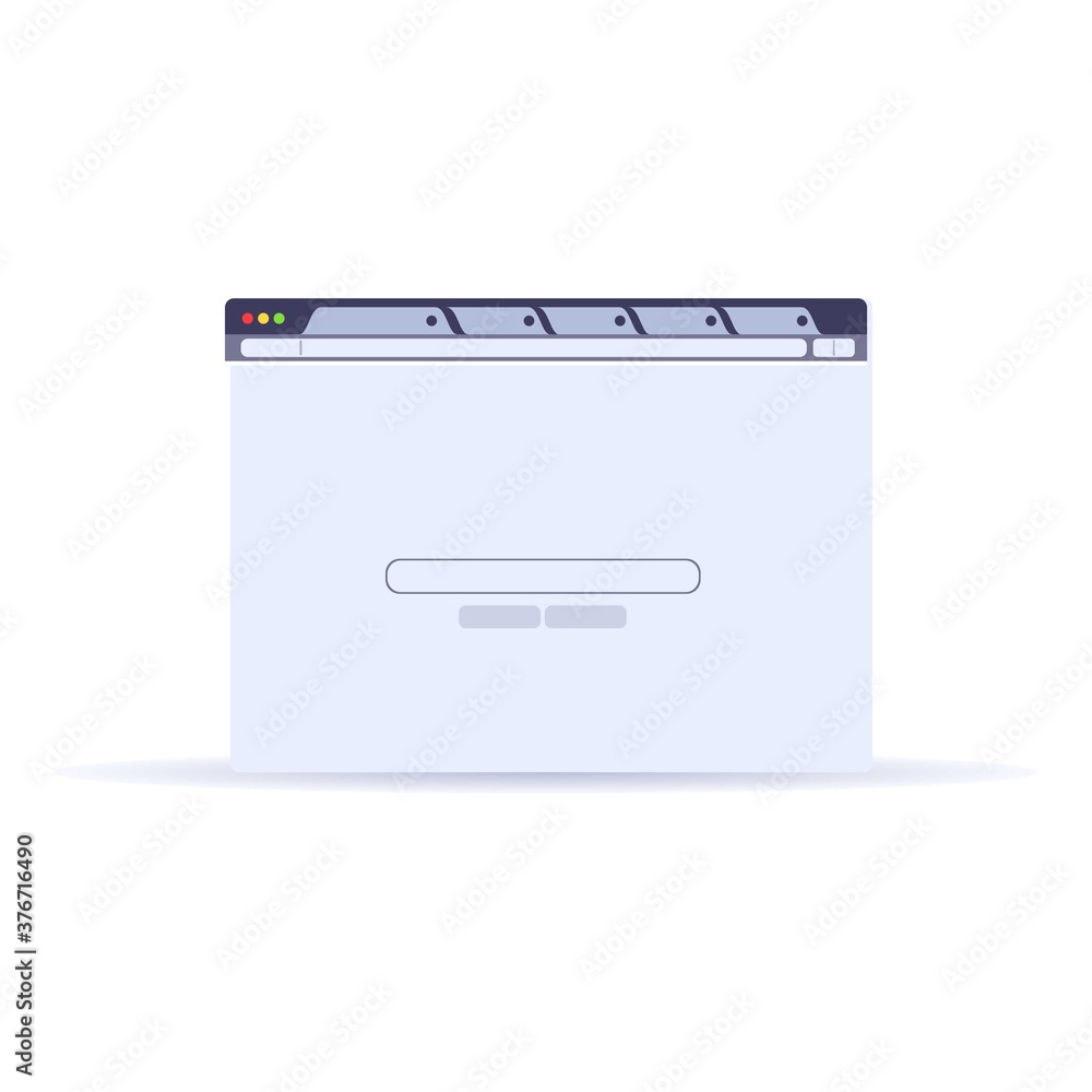 Poster browser interface icon. cartoon of browser interface vector icon for web design isolated on white ba