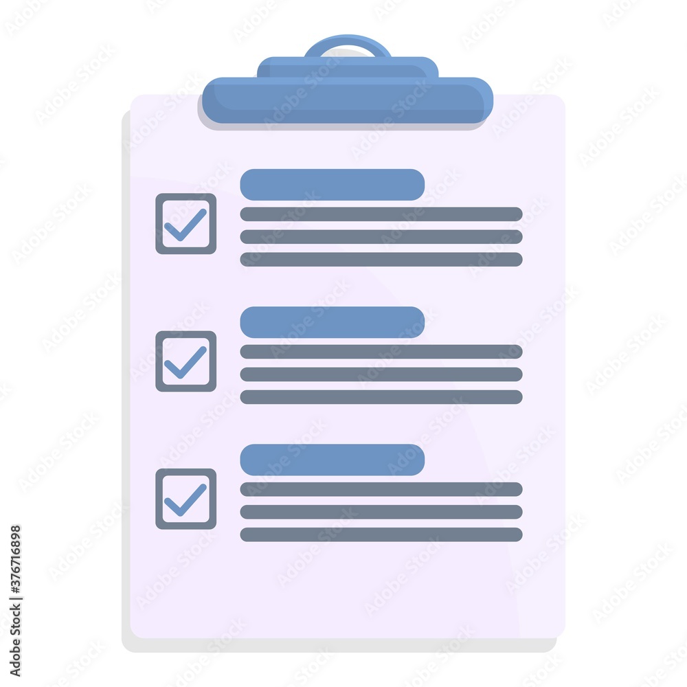 Poster document standard icon. cartoon of document standard vector icon for web design isolated on white ba