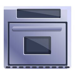 Obraz premium Kitchen convection oven icon. Cartoon of kitchen convection oven vector icon for web design isolated on white background