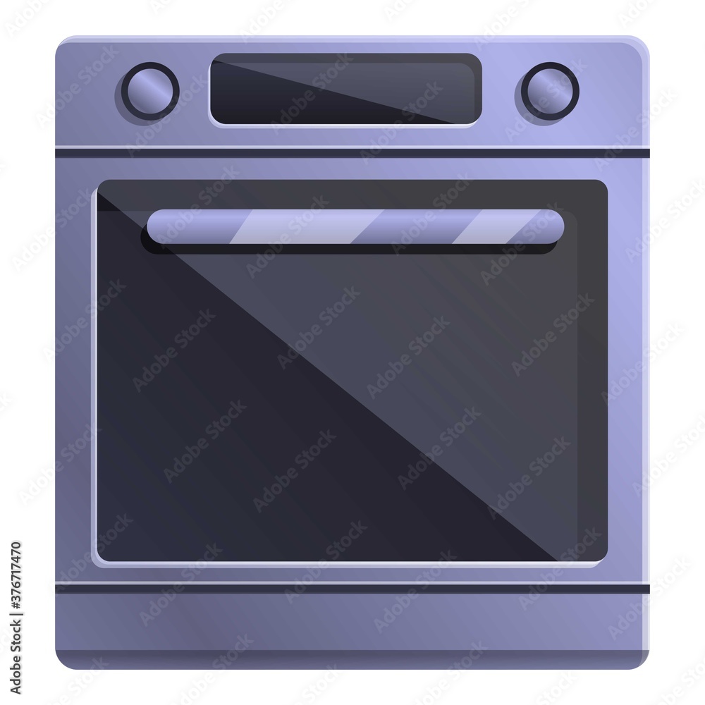 Poster gas convection oven icon. cartoon of gas convection oven vector icon for web design isolated on whit