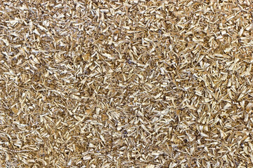 metal shavings after machining brass parts