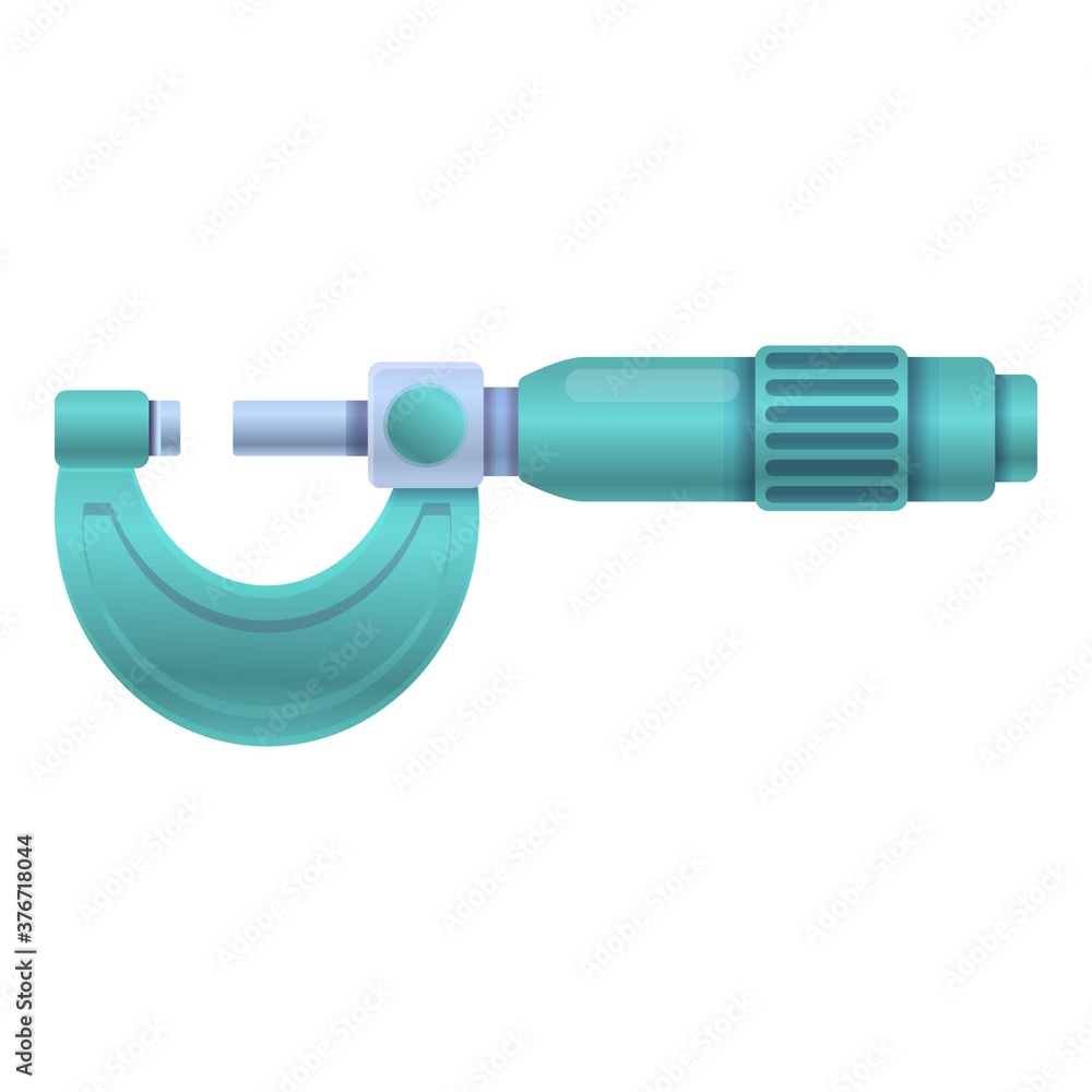 Poster caliper micrometer icon. cartoon of caliper micrometer vector icon for web design isolated on white 