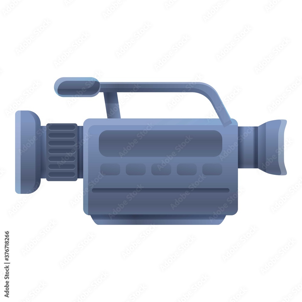 Poster digital camcorder icon. cartoon of digital camcorder vector icon for web design isolated on white ba