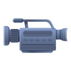 Digital camcorder icon. Cartoon of digital camcorder vector icon for web design isolated on white background